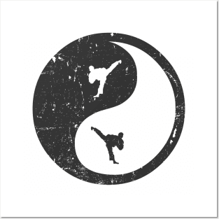 Taekwondo Ying Yang T-Shirt Posters and Art